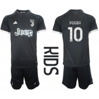 Juventus Paul Pogba #10 Tredjedraktsett Barn 2023-24 Kortermet (+ Korte bukser)